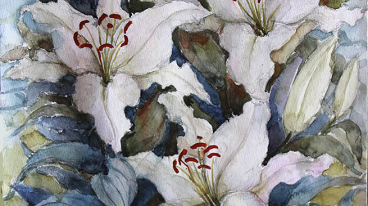 Лілії,48Х36,п.акварель,2013